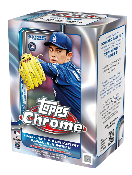 2025 Topps Chrome Baseball Blaster 40 Box Case